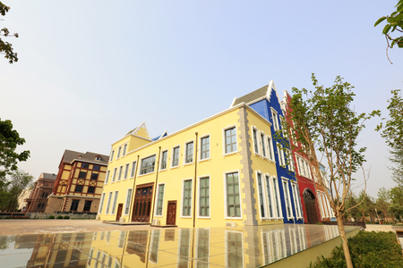 Garden architecture Scenery, South Lake Park, Tangshan, Chinaのeditorial素材