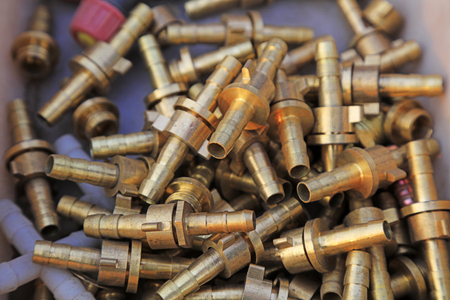 Copper tube componentsの写真素材