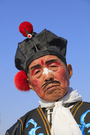Luannan County - February 25, 2018: Yangge Dance Performance on the square, Luannan County, Hebei Province, China.のeditorial素材