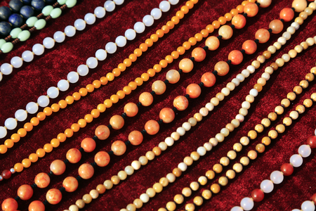 Jewelry necklaces in Chinaの写真素材