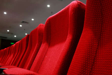 stacked chairs in the theatre, Chinaの写真素材