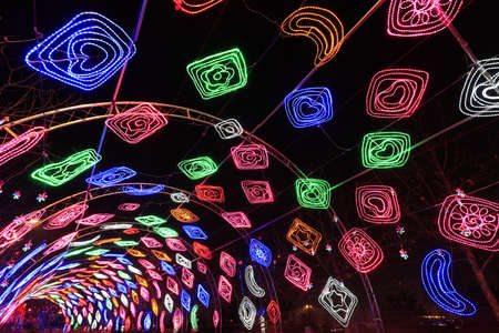 Colorful Luminescent Texture in the Night Sky