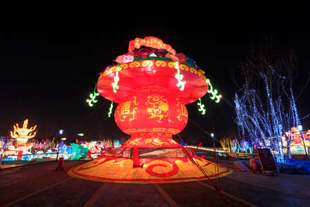 Flower Basket of Traditional Chinese Styleのeditorial素材