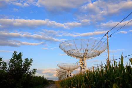 Radio Astronomical Telescope at Astronomical Observatory, Beijing, Chinaの写真素材