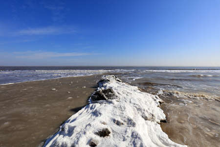 Natural coastal scenery in winterの写真素材