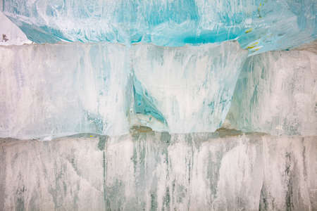 Coloured walls built of iceの写真素材