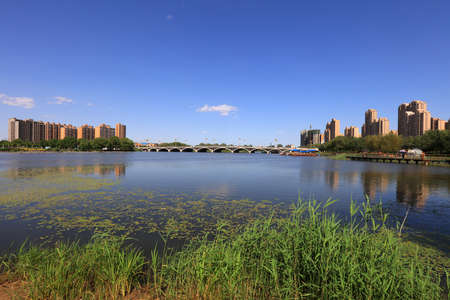 Water Park Natural Scenery, Luannan County, Hebei Province, Chinaの写真素材