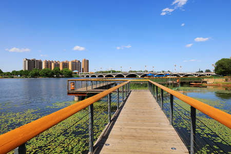 Water Park Natural Scenery, Luannan County, Hebei Province, Chinaのeditorial素材