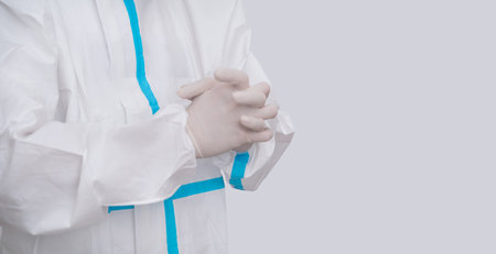 Medical image of epidemic prevention doctor wearing protective clothing for new coronary pneumonia