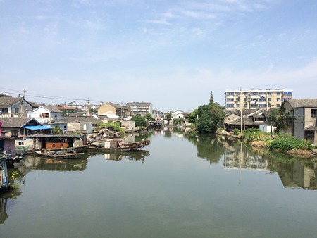 The ancient town of Xitangの写真素材