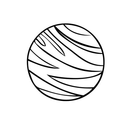 Esoteric planet symbol. Celestial signs. Vector illustration in hand drawn styleのイラスト素材