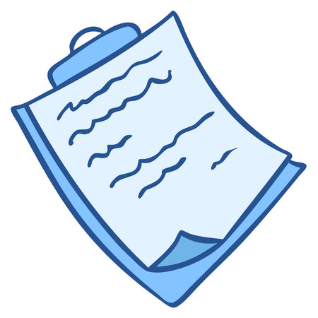 Hand drawn clinical analysis result, medical check in doodle style vector.のイラスト素材