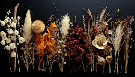 Interior decoration with stylish compositions from dry plants.の素材