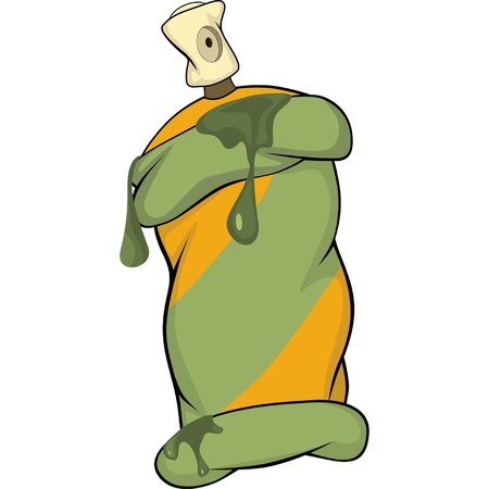 Aerosol with a paintのイラスト素材