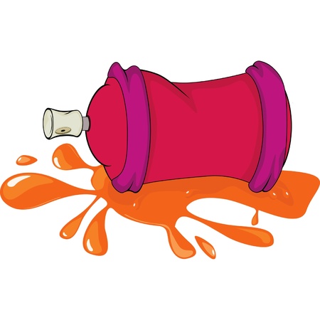 Aerosol with a paintのイラスト素材