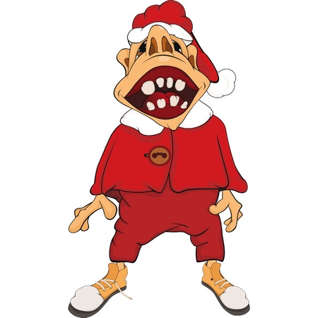 Santa Claus. Cartoon のイラスト素材