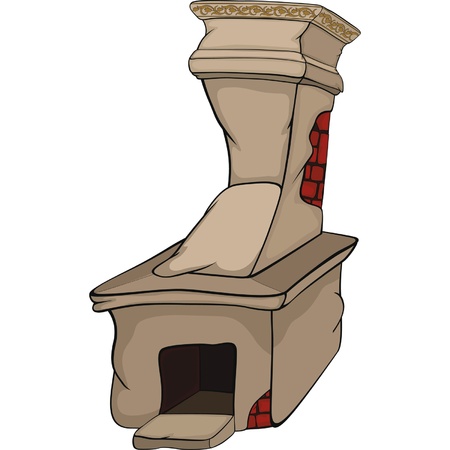 Old rural oven. Cartoon のイラスト素材