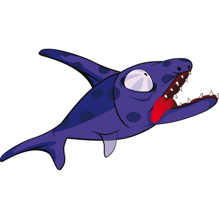 Deep water fish.Coral small fish . Cartoon のイラスト素材