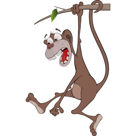 Monkey. Cartoon のイラスト素材