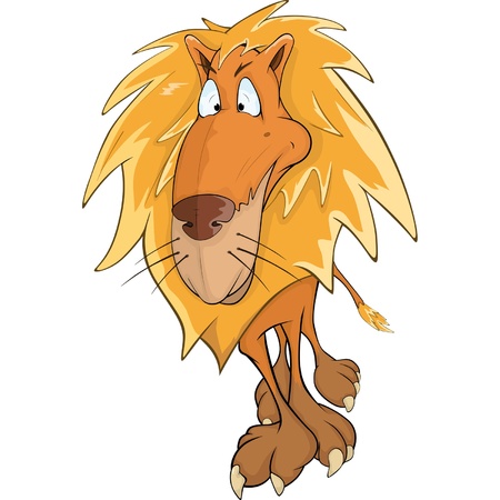 Lion. Cartoonのイラスト素材