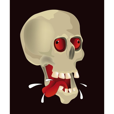 Hungry skullのイラスト素材
