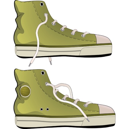 Gym shoesのイラスト素材