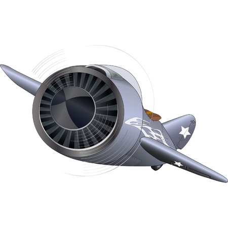 The old military plane のイラスト素材