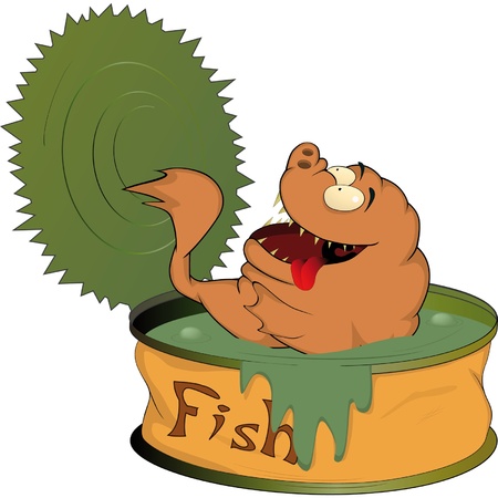 Fish canned foodのイラスト素材