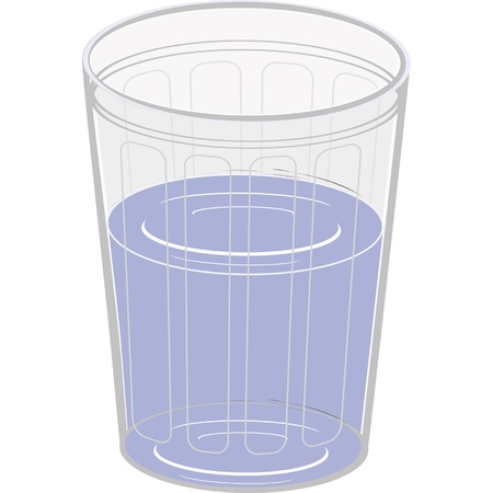 Glass with waterのイラスト素材