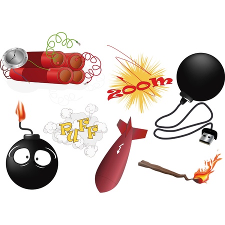 The complete set an explosive のイラスト素材