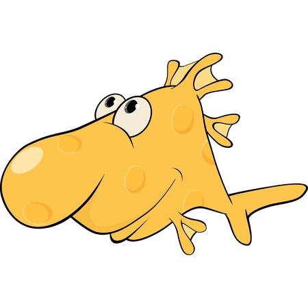 Deep-water fish. Cartoon のイラスト素材