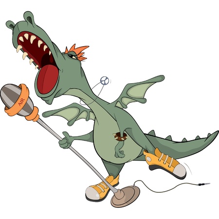 Dragon the actor  Cartoonのイラスト素材