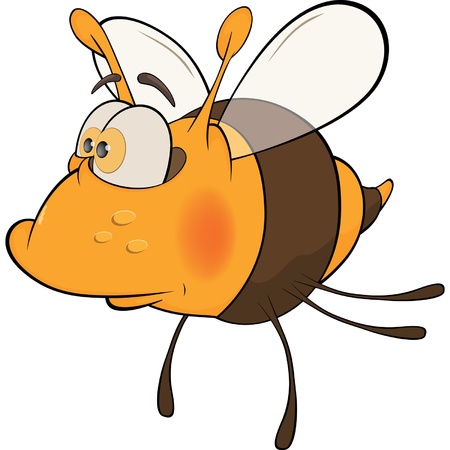 Bee. Cartoonのイラスト素材