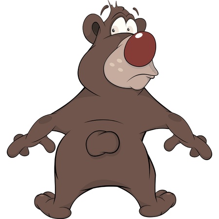 Bear. Cartoonのイラスト素材