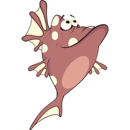 Deep-water fish  Cartoonのイラスト素材