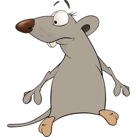 Rat cartoonのイラスト素材