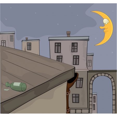  Night cityのイラスト素材