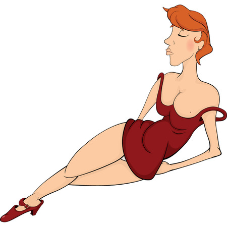  Portrait of a beautiful womanのイラスト素材