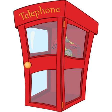 Payphone cartoonのイラスト素材