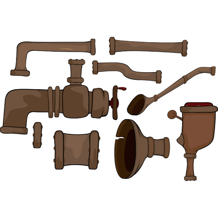 Pipes set のイラスト素材