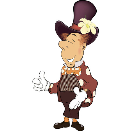 Illustration of a magician cartoon のイラスト素材