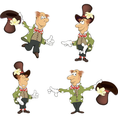 Gnome set cartoon のイラスト素材