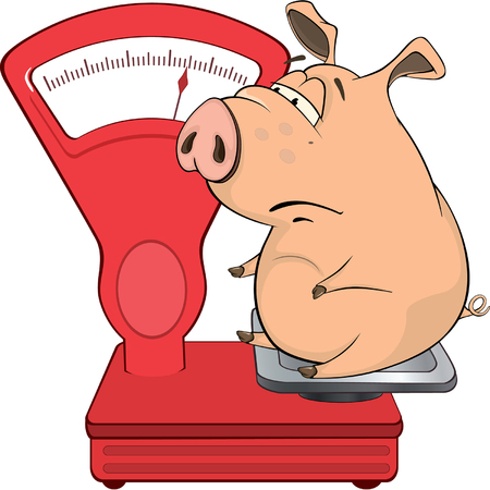 cute pig farm animal cartoonのイラスト素材
