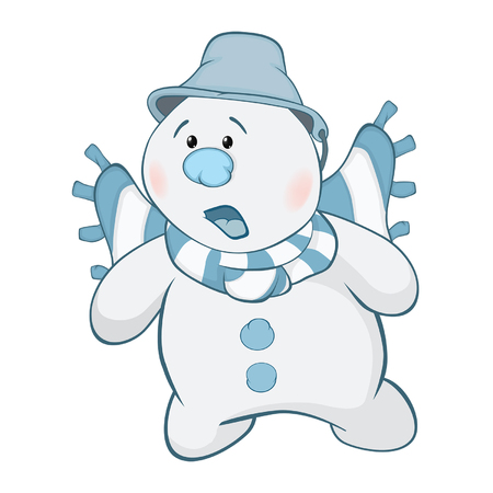 Illustration of Cute Snowmanのイラスト素材