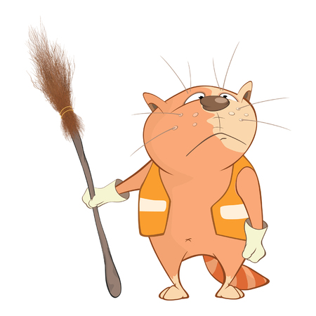 Illustration of Cute Cats. Cartoon Characterのイラスト素材