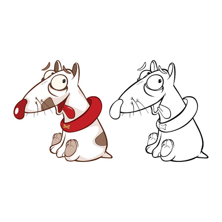 Vector Illustration of Design and Computer Game. Coloring book outlineのイラスト素材