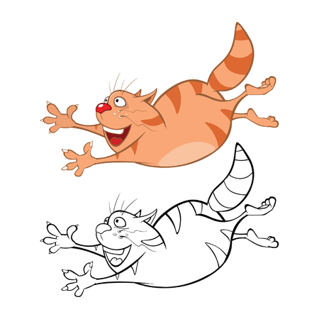 Vector Illustration of Design and Computer Game. Coloring Book Outline Setのイラスト素材