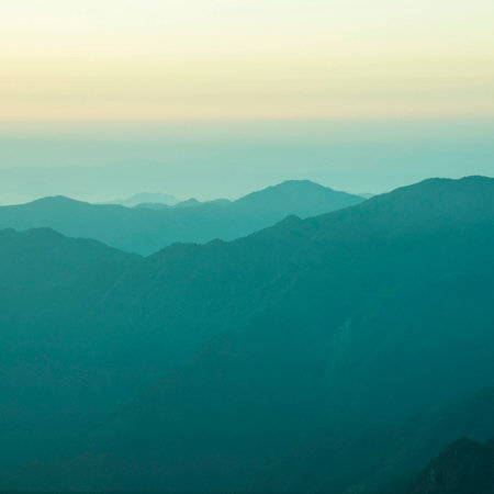Sunrise mountain scenery
