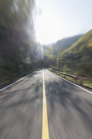 Winding road backgroundの写真素材