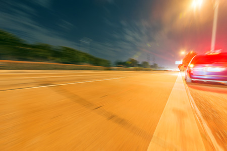 Night city roadの写真素材